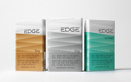 KT&G (CEO Min Young-jin) is to renew the nation’s first 84mm super-slim cigarette, EDGE, (which has three types) with a neater and more refined design.