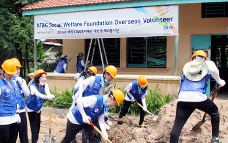 KT&G Student Volunteers for “Correspondent of Cambodia Hope” Program