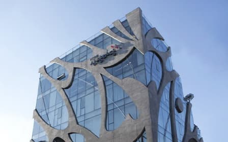 The photo shows the exterior of KT&G Sangsang Madang Hongdae.