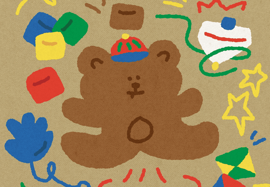 (Photo) KT&G SangSang Madang Hongdae collaborates with Ahmugae-C to run a retro stationery conceptpop-up store titled “Playing is the Best!” at KT&G SangSang Madang Hongdae Design Square until April 27. The image shows the “Playing is the Best!” pop-up store poster.