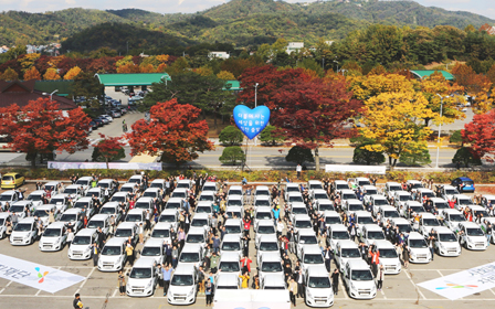 KT&G Welfare Foundation, donates 100 light vehicles to social welfare organization al