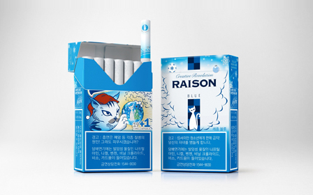 KT&G (CEO Min Young-jin) is to sell a limited quantity of RAISON BLUE TIME CAPSULE fitted with one special cigarette for three weeks.