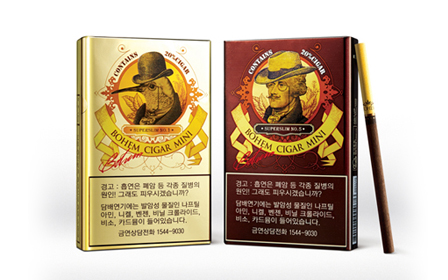 KT&G (CEO Min Young-jin) is to sell for one month a limited version of BOHEM CIGAR MINI that adds an “interesting twist” before and after opening the cigarette pack.