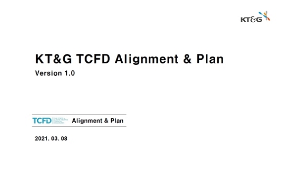 KT&G TCFD Alignment & Plan